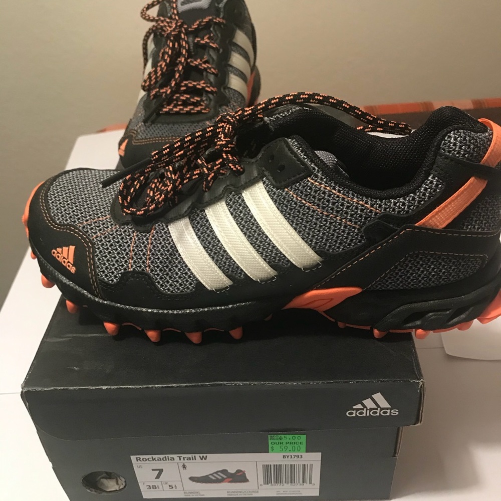 Adidas W’s Rockadia Trail Running Shoe Blk/Orange